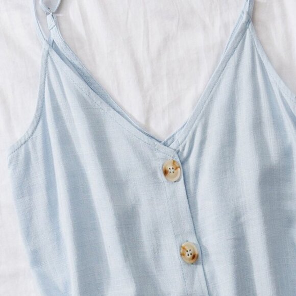 Linen Blue Cami - Picture 1 of 11